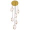 Cwi Lighting Da Vinci 6 Light Multi Light Pendant With Brass Finish 1153P24-6-169 - alternate 1